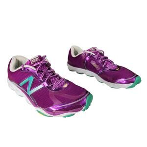 New Balance Running Shoes sz 9.5 Womens Minimus W1010 Purple White Teal Jogging